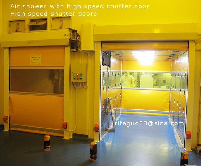 Μεγάλο ντους αέρα αποστειρωμένων δωματίων φορτίου 400W με την πόρτα παραθυρόφυλλων, φίλτρο HEPA 4