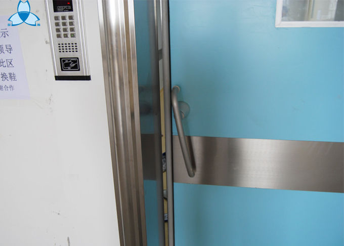 Εξωτερικό ντυμένο σκόνη μπλε χρώμα φίλτρων αέρα νοσοκομείων με την ενιαία πόρτα ταλάντευσης 2