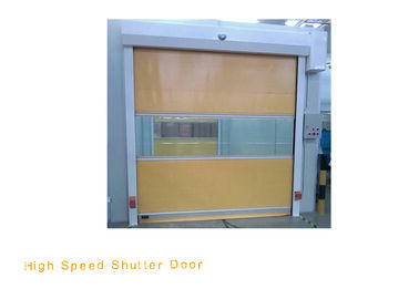Η αυτόματη αντιστατική πόρτα παραθυρόφυλλων υψηλής ταχύτητας PVC/γρήγορα επιταχύνει την πόρτα κυλίνδρων για το εργαστήριο εργοστασίων