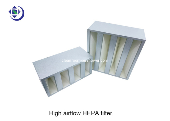 Αγορά Υψηλό συμπαγές HEPA φίλτρο Aiflow H13 H14 4V με το γαλβανισμένο πλαίσιο online manufacture