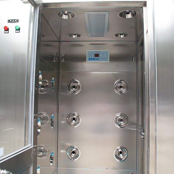 Φαρμακευτικό δωμάτιο ντους αέρα ανοξείδωτου της κκπ με την πλευρά τρία που φυσά AC380V 0