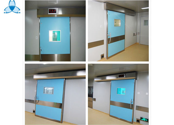 Αυτόματες νοσοκομείων αέρα συρόμενες πόρτες νοσοκομείων φίλτρων ενιαίες για την ακτινοβολία ακτίνας X προστατευτική 2