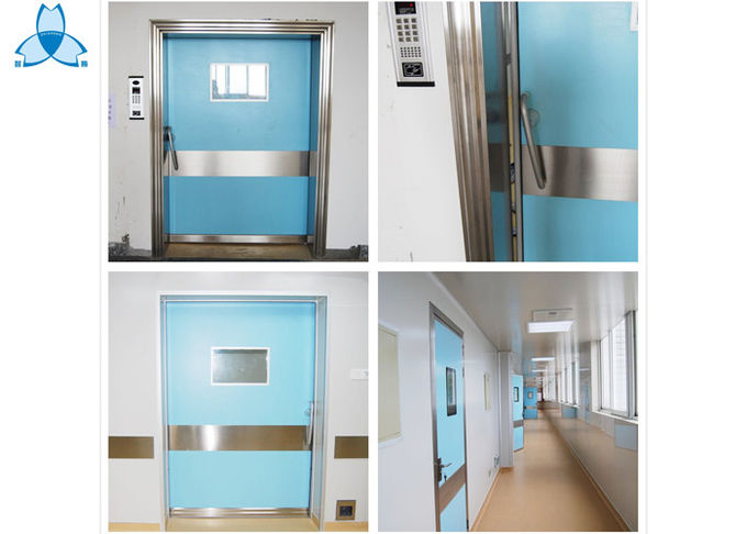 Ενιαία πόρτα ταλάντευσης πορτών φύλλων νοσοκομείων με τον αεροφράκτη και το αλεξίπυρο χαρακτηριστικό γνώρισμα 2