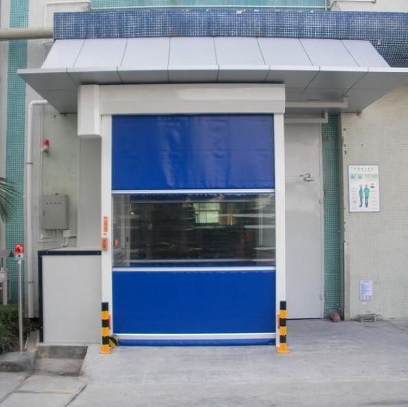 Η αυτόματη αντιστατική πόρτα παραθυρόφυλλων υψηλής ταχύτητας PVC/γρήγορα επιταχύνει την πόρτα κυλίνδρων για το εργαστήριο εργοστασίων 2