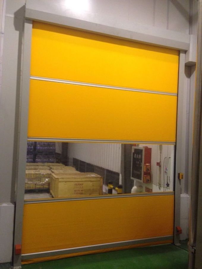 Η αυτόματη αντιστατική πόρτα παραθυρόφυλλων υψηλής ταχύτητας PVC/γρήγορα επιταχύνει την πόρτα κυλίνδρων για το εργαστήριο εργοστασίων 0