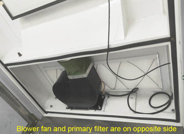 Η μονάδα ντους αέρα αποστειρωμένων δωματίων ROHS συνδέει με τον έλεγχο συλλεκτών σκόνης από το PLC και την οθόνη αφής 3