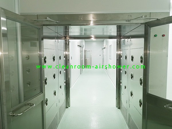 SS304 καθαρά ντους αέρα δωματίων πορτών ταλάντευσης για την υλική είσοδο 2
